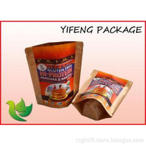 Poly Lined Laminated Paper Bags Zipper Lock For Cookies Tea